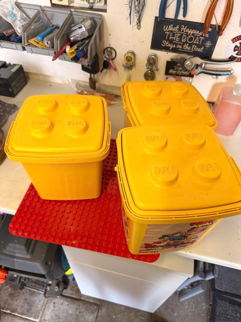 3 bakken Duplo, Kinderen en Baby's, Speelgoed | Duplo en Lego, Gebruikt, Inclusief extra onderdelen, Ophalen of Verzenden, Duplo