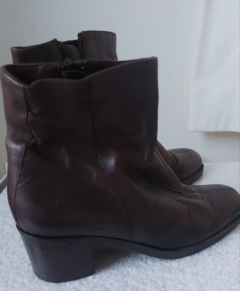 Bruine enkellaarsjes maat 38,5, Ophalen of Verzenden