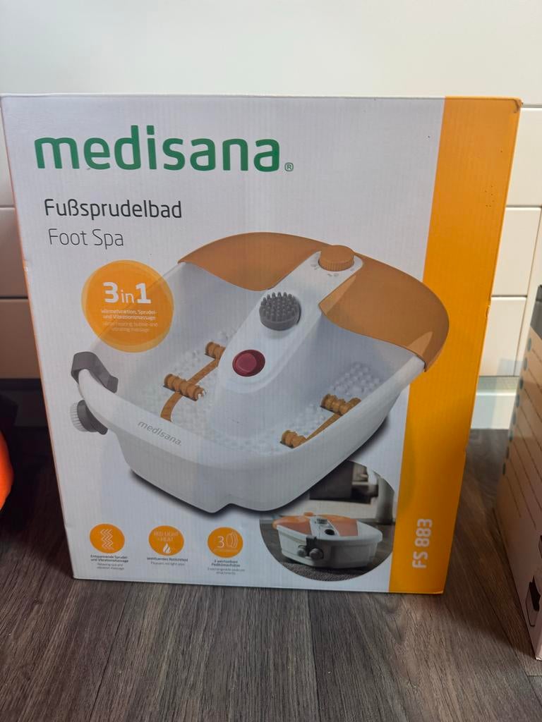 Medisana Voetenbad FS 883 - 3-in-1 Voetspa met Massage, Ophalen of Verzenden, Nieuw, Hand- en Voetverzorging
