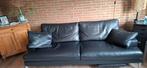 Stijlvolle FSM Clarus Desede bank zwart leer (design), Ophalen, Modern design, Gebruikt, Driepersoons