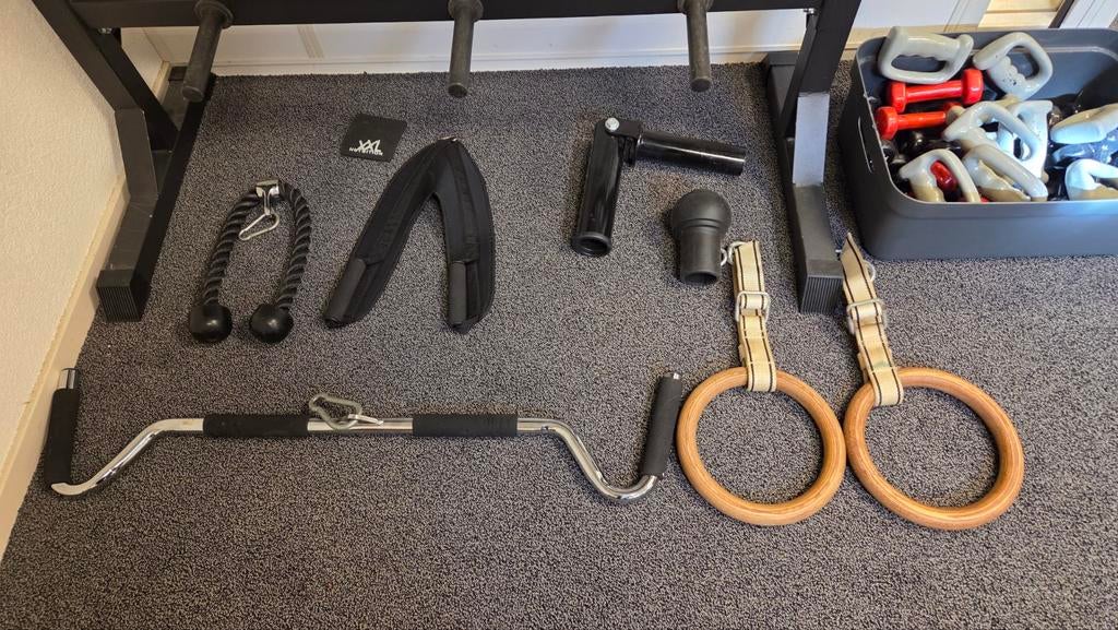 Diverse fitness hulpstukken, dumbell en gewichten rek, Ophalen, Overige typen