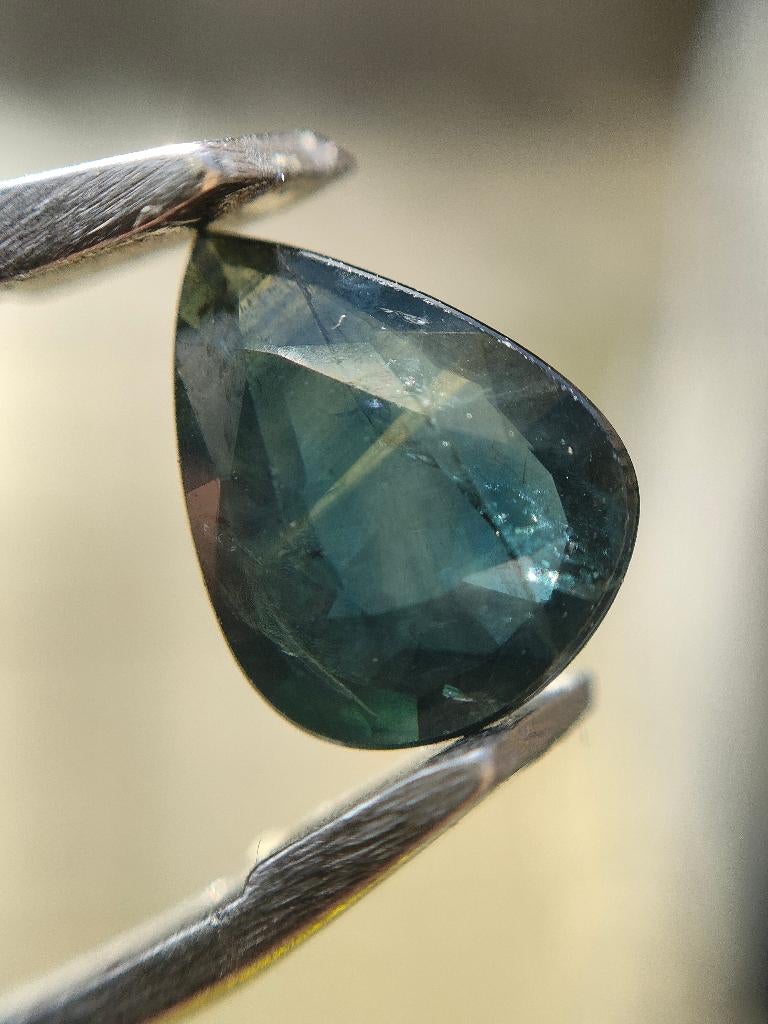 Saffier - 1,27ct, Sieraden, Tassen en Uiterlijk, Edelstenen, Nieuw, Ophalen of Verzenden