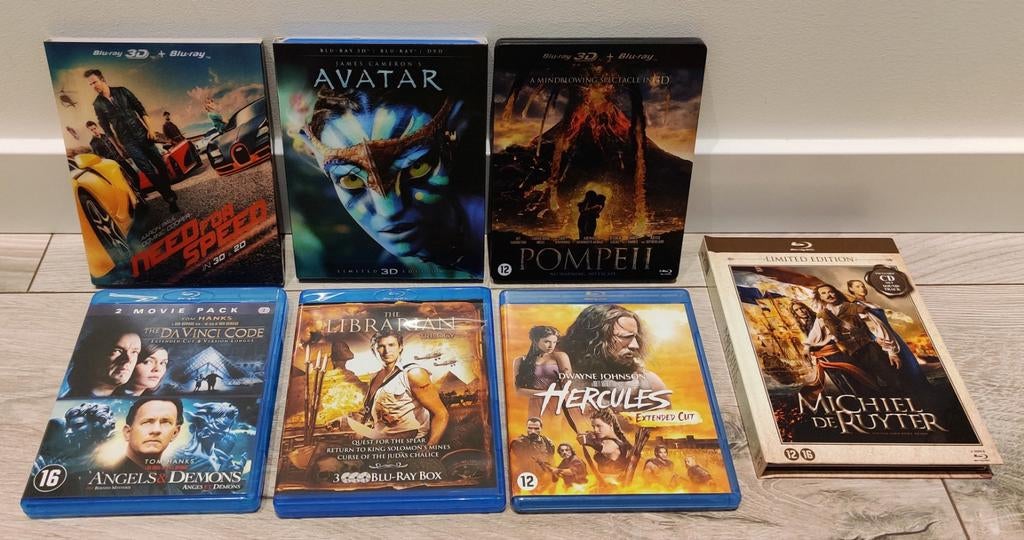 Luxe Blu-ray Set: Avatar 3D, Michiel de Ruyter & 3D Actie, Cd's en Dvd's, Blu-ray, Ophalen of Verzenden, Zo goed als nieuw, Actie
