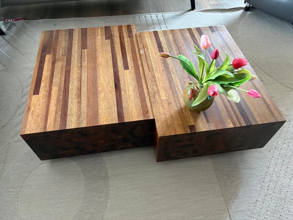 Aulia salontafels Linteloo, Huis en Inrichting, Tafels | Salontafels, Ophalen, 50 tot 100 cm, 50 tot 100 cm, Zo goed als nieuw