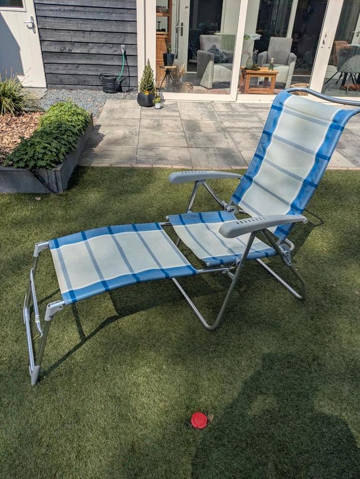 Comfortabele verstelbare Dukdalf campingstoel, Caravans en Kamperen, Kampeermeubelen, Gebruikt, Campingstoel, Ophalen