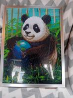 Diamond painting schilderij panda met wereldbol, Ophalen of Verzenden, Nieuw, Knutselwerk