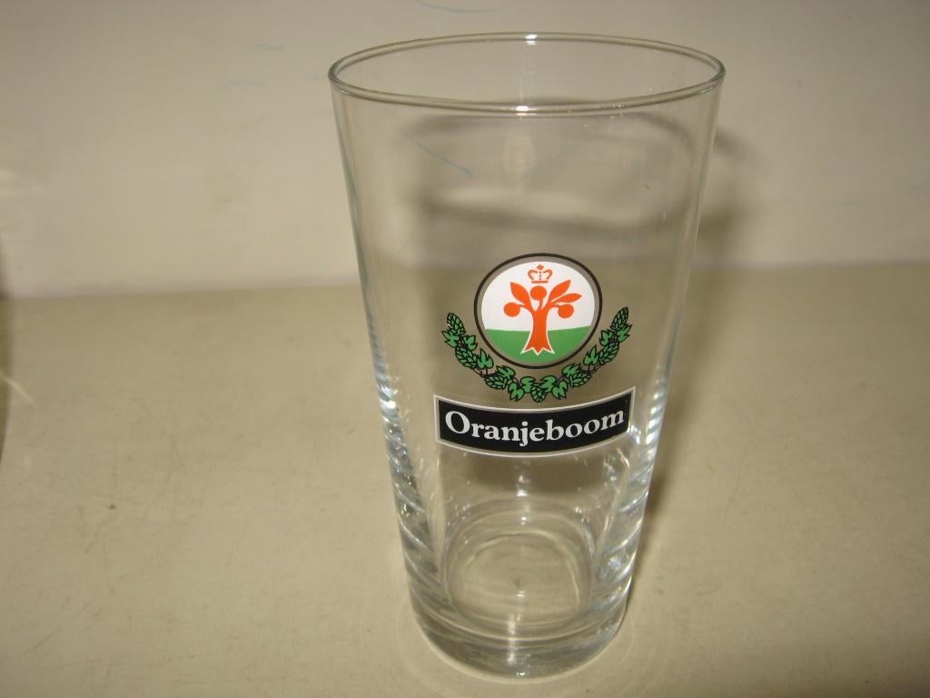 Oranjeboom glas met zwarte balk #3 ...., Verzamelen, Biermerken, Ophalen of Verzenden, Zo goed als nieuw, Glas of Glazen, Oranjeboom