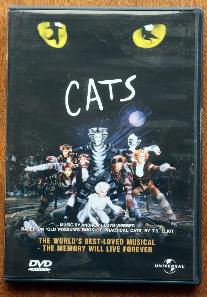 DVD Cats - The World's Best-Loved Musical., Alle leeftijden, Ophalen of Verzenden, Zo goed als nieuw