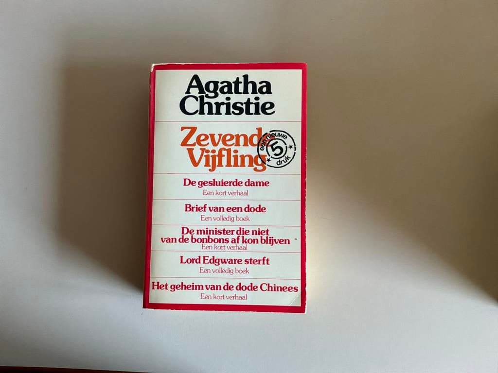 Agatha Christie - Zevende Vijfling (5e druk), Boeken, Detectives, Gelezen, Ophalen of Verzenden