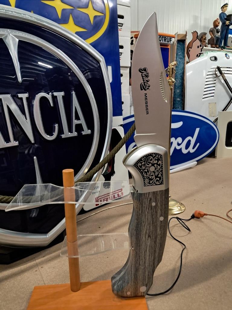 Herbertz Messer, bewegend reclame mes display +/- 100cm, Verzamelen, Ophalen, Eu, Gebruikt, Eu