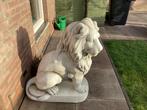 Leeuw Beeld Zittend - Tuinbeeld, Tuin en Terras, Tuinbeelden, Ophalen of Verzenden, Nieuw, Beton, Dierenbeeld