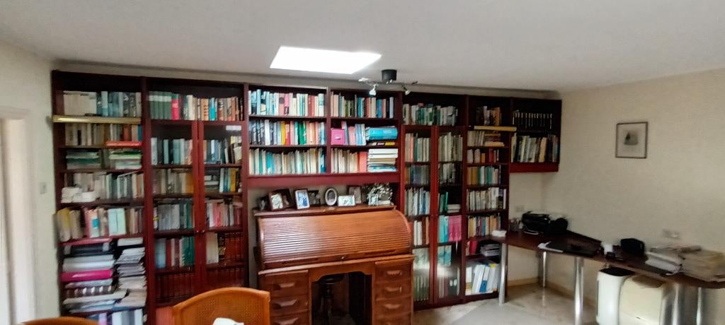 Boekenkast, Ophalen, Met deur(en), 200 cm of meer, Zo goed als nieuw