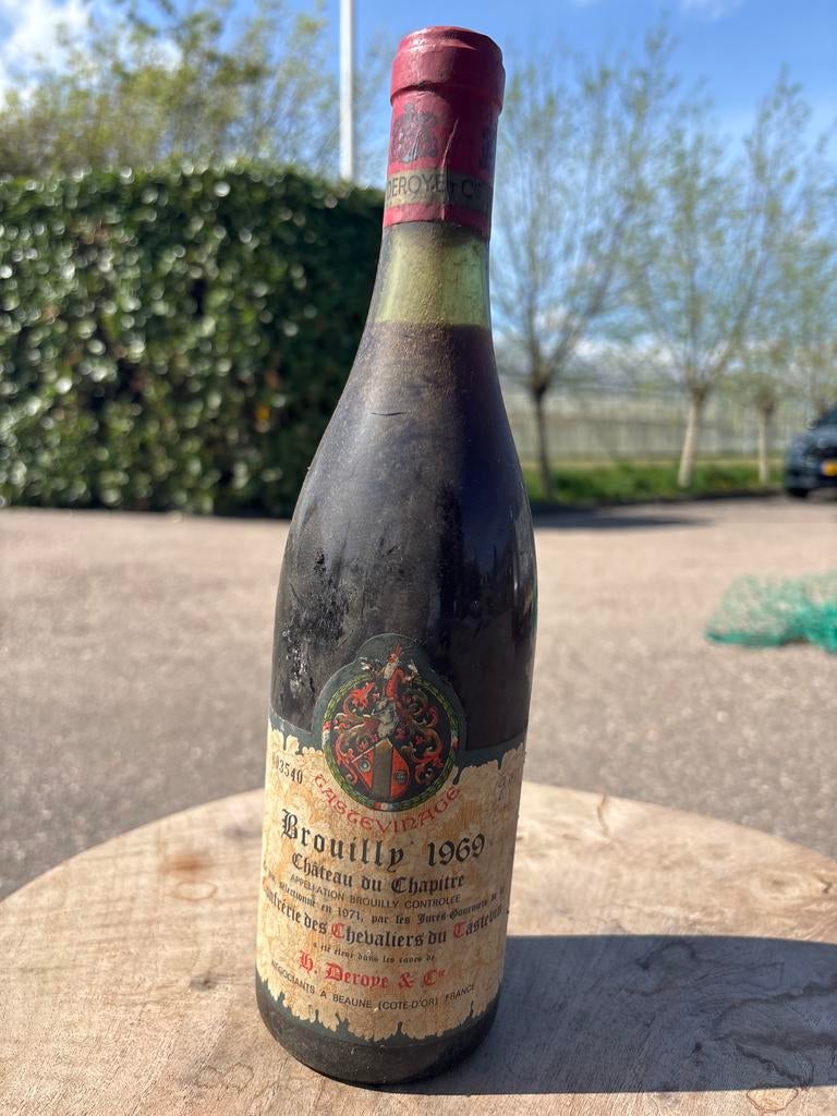 Brouilly 1969 Château du Chapitre, Verzamelen, Ophalen, Gebruikt, Frankrijk, Rode wijn