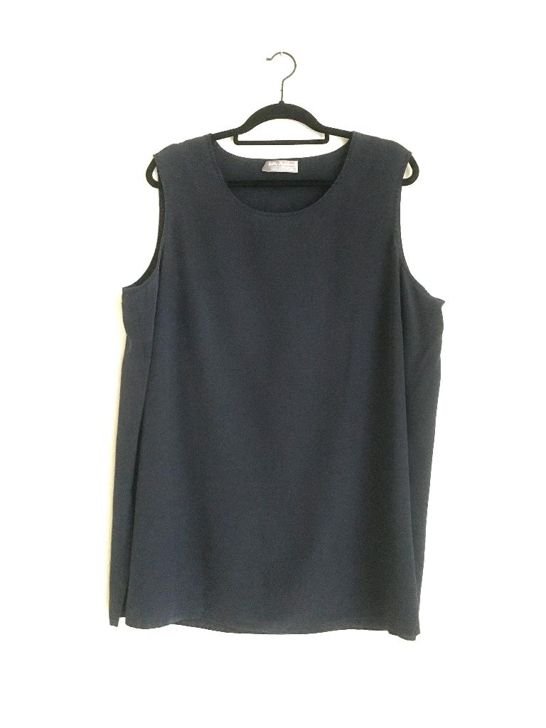 Zijden Hemdje | Nachtblauw | Ulla Pöpken Selection, Ulla Pöpken Selection, Blauw, Zo goed als nieuw, Shirt of Top