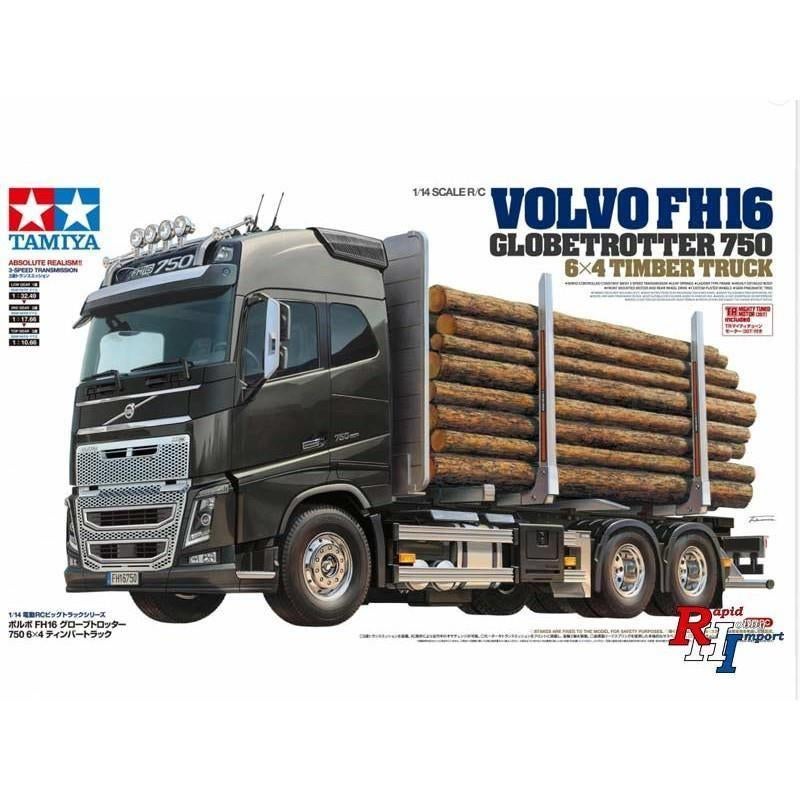 Tamiya bouwpakket 56360 1/14 RC Volvo FH16 Timber Truck Kit, Hobby en Vrije tijd, Italeri, 1:32 tot 1:50, Nieuw, Ophalen of Verzenden