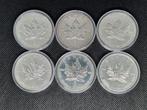 999 ZILVER 1 OUNCE MAPLE LEAF SILVER MUNT 1 OZ, Postzegels en Munten, Edelmetalen en Baren, Ophalen of Verzenden, Zilver