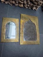 Marokkaanse handwerk spiegel metaal arabisch oosters, Huis en Inrichting, Woonaccessoires | Spiegels, Gebruikt, Ophalen of Verzenden
