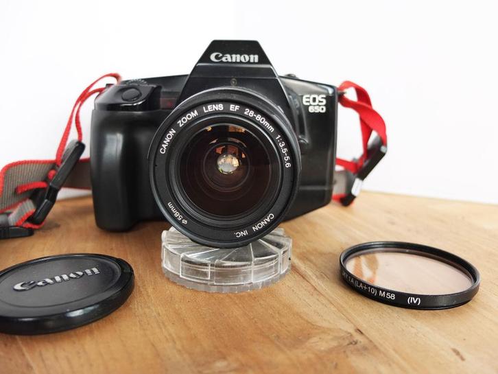 ✅ Canon EOS 650 met 28-80 EF Lens , Professioneel Analoog, Audio, Tv en Foto, Fotocamera's Analoog, Gebruikt, Spiegelreflex, Canon