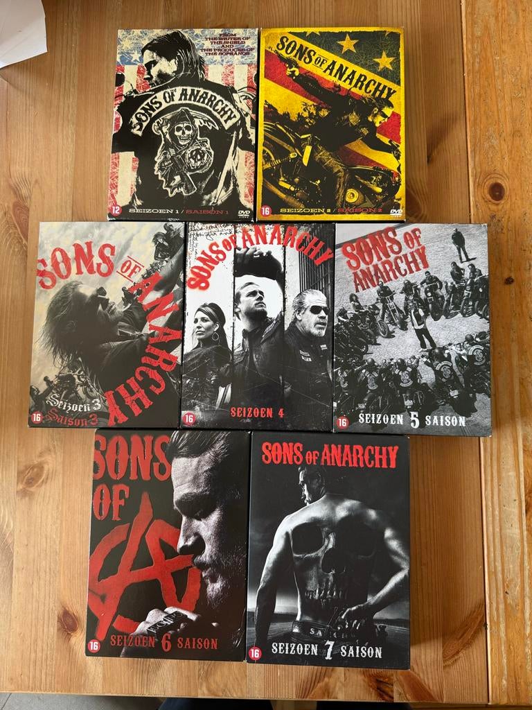 Sons of Anarchy Complete Serie DVD Boxset Seizoen 1-7, Vanaf 16 jaar, Verzenden, Boxset, Zo goed als nieuw