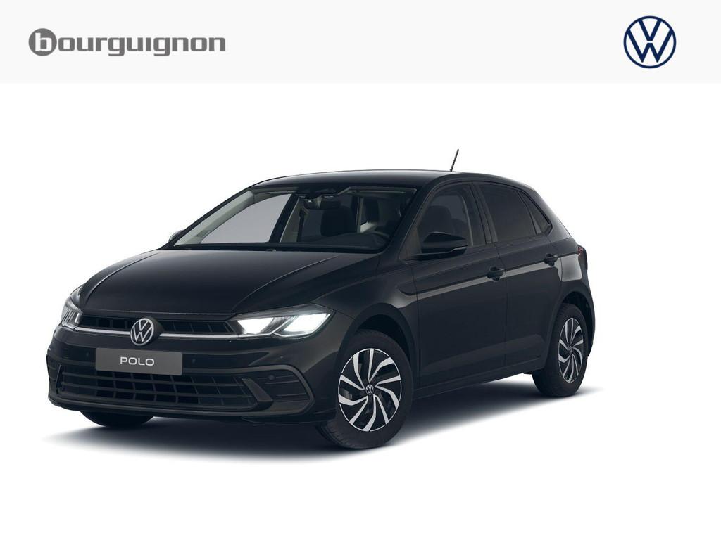 Volkswagen Polo 1.0 TSI Life Edition | Automaat | Keyless |, Stof, Euro 6, Zwart, Bedrijf