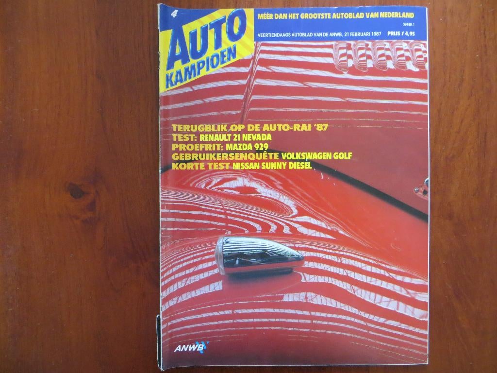 Autokampioen 4 1987 Golf, Sunny, 929, Auto-RAI, Dakar, Dacia, Boeken, Ophalen of Verzenden, Gelezen, Algemeen