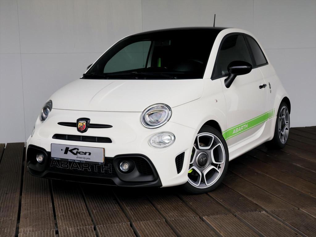Abarth 595 1.4 T-Jet Turismo 70th Anniversary | Automaat | S, Auto's, Abarth, 15 km/l, 4 cilinders, Wit, Leder