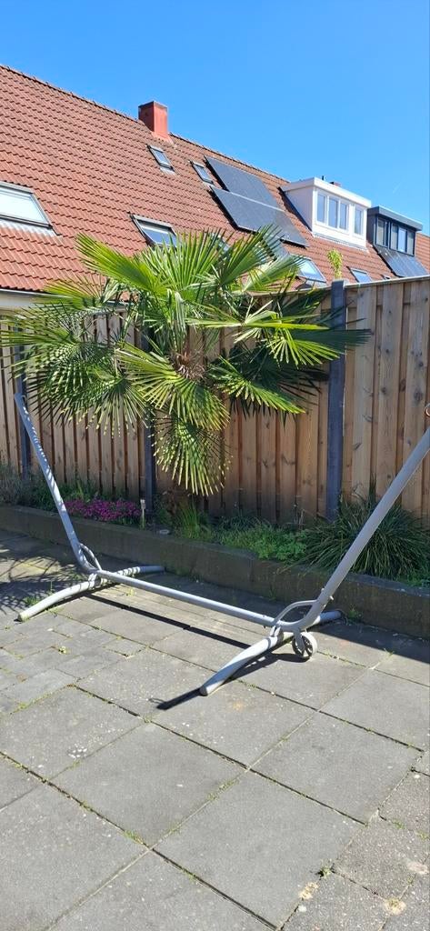 Hangmatstandaard met hangmat, Ophalen