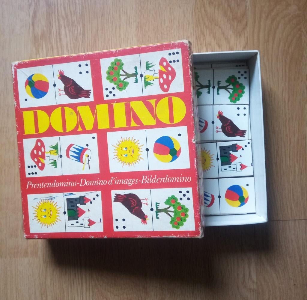 Domino (papita) Vintage, Vijf spelers of meer, Ophalen of Verzenden, Zo goed als nieuw