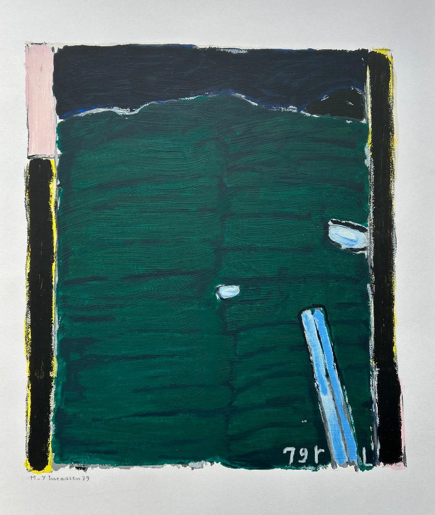Acryl op papier Reinier Lucassen, Antiek en Kunst, Verzenden