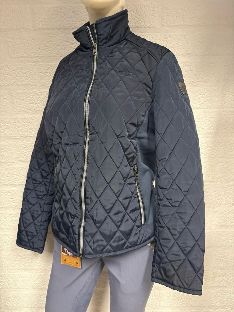 HV Polo gewatteerd jasje blauw 42, Dieren en Toebehoren, Paardrijkleding, Gebruikt, Dressuur, Ophalen of Verzenden, Dames