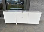 Witte IKEA kast 180x75 met deuren en lades, Huis en Inrichting, Kasten | Overige, Ophalen, Gebruikt
