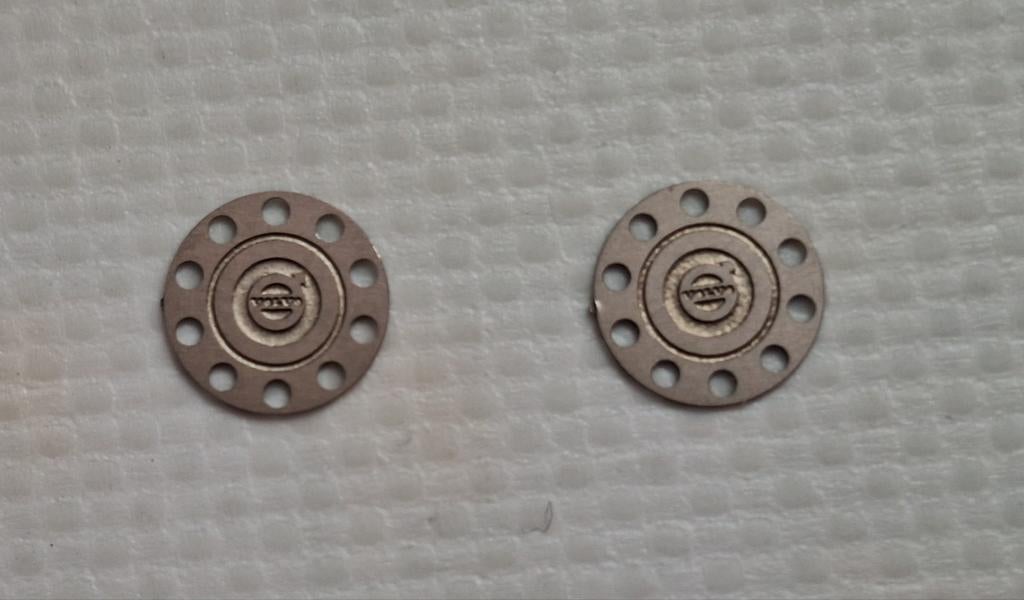 Wielplaten chroom VOLVO (logo), Ophalen of Verzenden, Nieuw, Bus of Vrachtwagen, Tekno