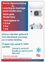 Split airco wandmodel gree fairy te koop incl montage, Ophalen, Koelen en Ontvochtigen, Timer, Nieuw