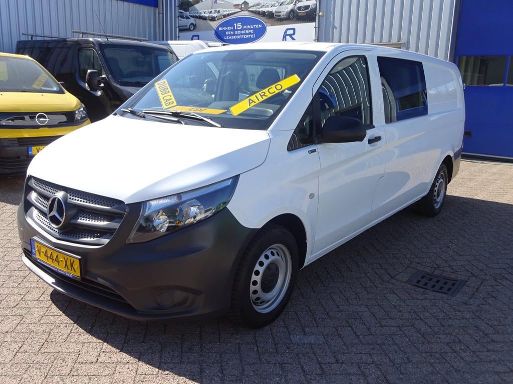 Mercedes-Benz Vito 114 CDI Extra Lang DUBBELE CABINE AIRCO C, Gebruikt, 4 cilinders, 2000 kg, Wit