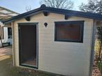 Gebruikt houten schuurtje - 300x380cm, 25mm dik hout, Ophalen, Gebruikt, Hout