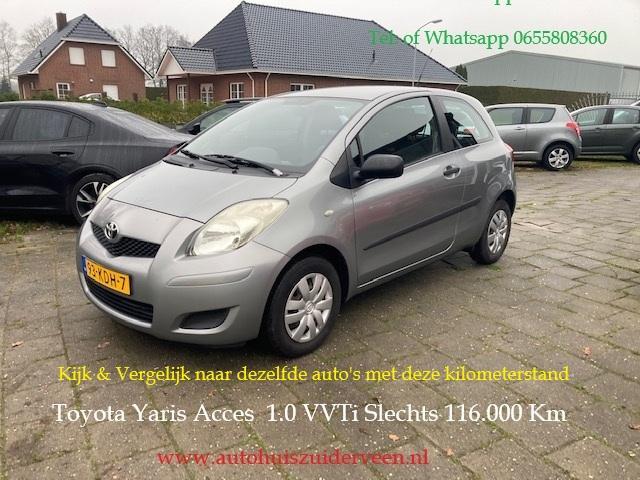 TOYOTA Yaris 1.0 12V VVT-i 69 PK Garage Onderhouden, Auto's, Toyota, Bedrijf, Te koop, Yaris, ABS, Airbags, Airconditioning, Alarm