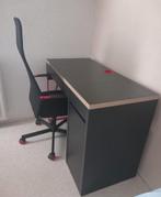 Ikea Micke bureau met Huvudspelare stoel rood zwart., Ophalen