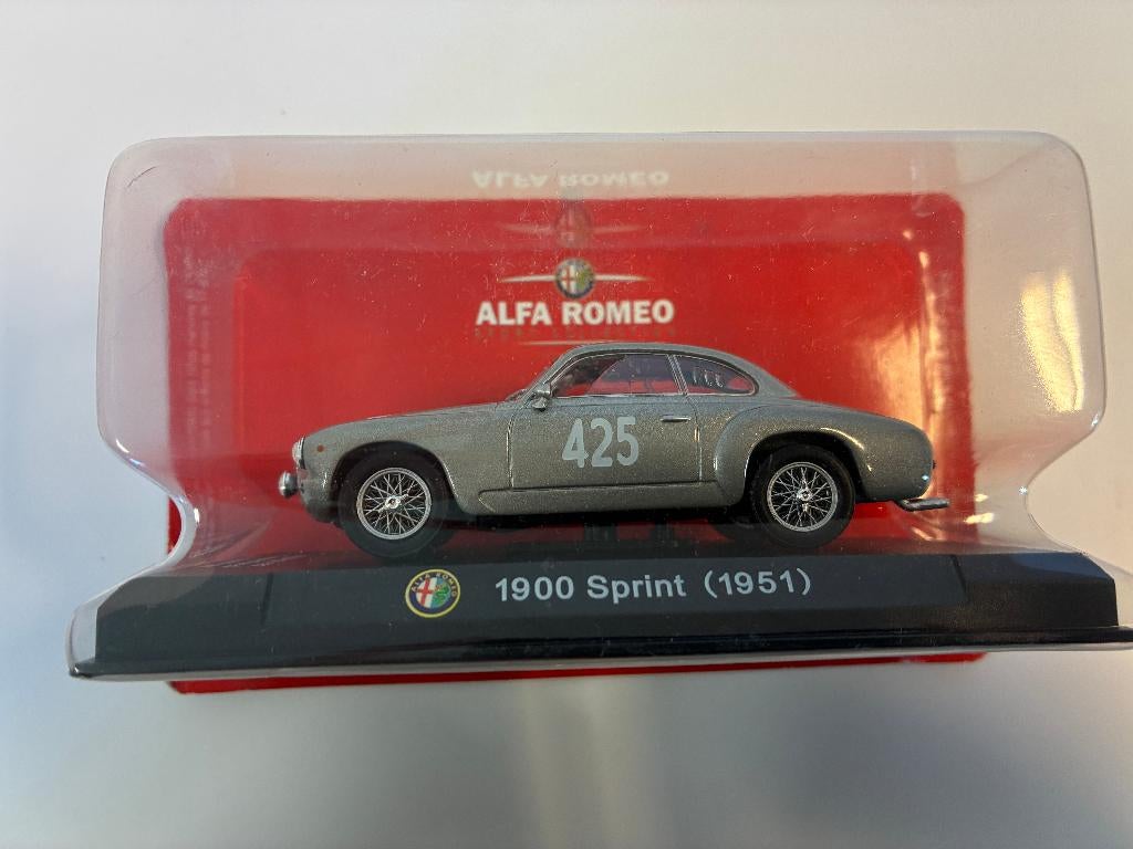 19527: Alfa Romeo 1900 Sprint #425 - 1951 - Atlas 1:43, Hobby en Vrije tijd, Modelauto's | 1:43, Auto, Nieuw, Ophalen of Verzenden