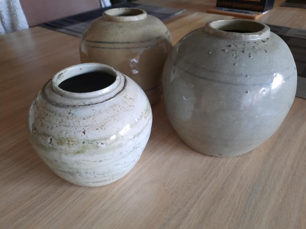 Oude chinese gemberpotten 'Hu', Ophalen of Verzenden