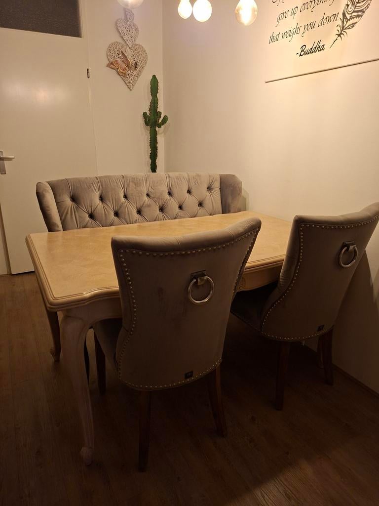 Dubbelman design bank en stoelen (zonder tafel), Huis en Inrichting, Stoelen, Ophalen, Zo goed als nieuw, Grijs