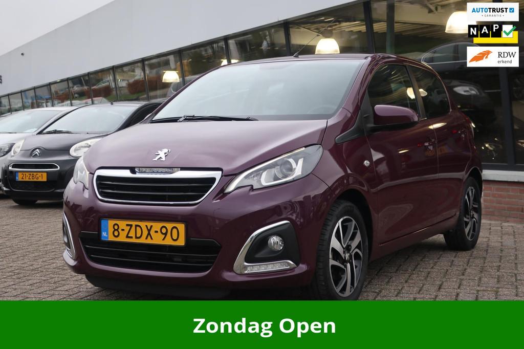 Peugeot 108 1.2 VTi Allure 1e EIG_LED_CLIMA_CRUIS_LMV_NAP., Voorwielaandrijving, Euro 5, Stof, Gebruikt