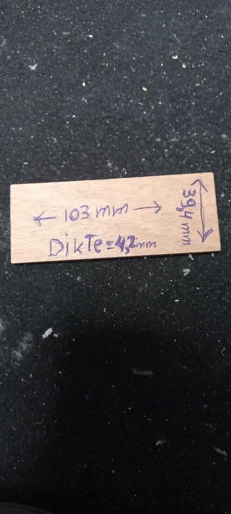 Opvulplaatjes triplex afmetingen zie foto 1zijn +_800 stuks, Ophalen of Verzenden