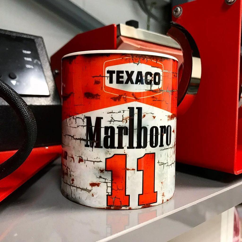 ✅ James Hunt Mclaren mok Vintage olie F1 Autosport NIEUW, Ophalen of Verzenden, Nieuw, Formule 1