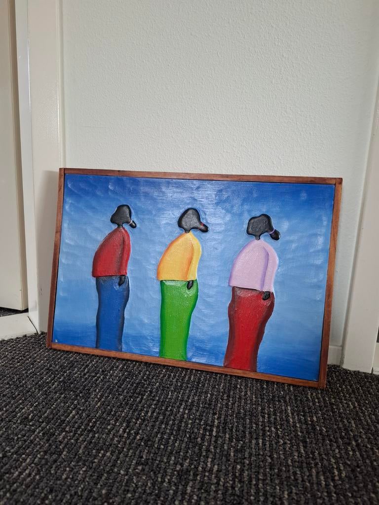 Schilderij met drie vrouwen, Ophalen