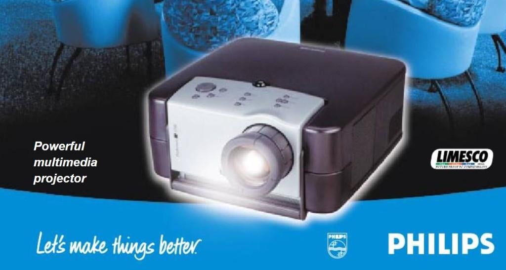 Philips LC4750 Impact Projector met nieuwe reserve UHP lamp, Audio, Tv en Foto, Beamers, Ophalen, Philips, HD (720), Zo goed als nieuw