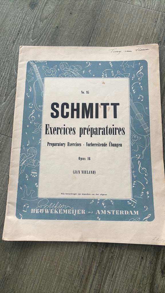 Schmitt exercises preparatoires Opus 16 piano, Klassiek, Ophalen of Verzenden, Zo goed als nieuw, Artiest of Componist