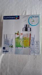 Samba shaker 58cl + 4 mojito glazen 40cl, Ophalen of Verzenden, Nieuw, Overige typen