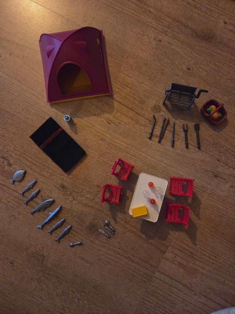 7260 playmobil camping, Ophalen of Verzenden, Zo goed als nieuw, Complete set