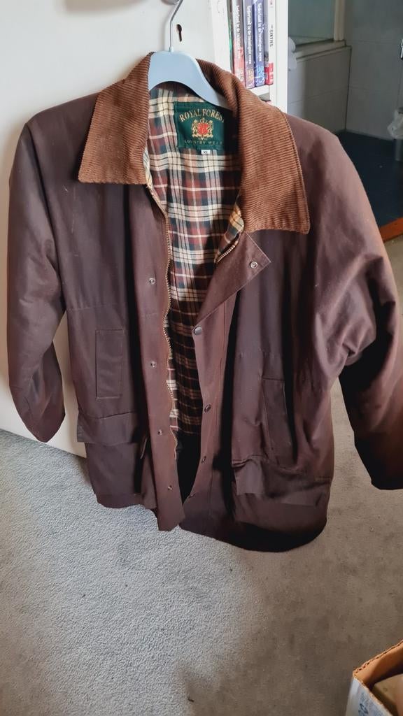 Royal Forest waxcoat met afneembare capuchon xl, Ophalen of Verzenden