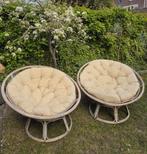 2 papasan stoelen met kussens en hoes, Ophalen of Verzenden, Gebruikt